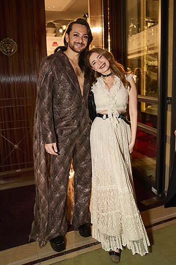  Riccardo Simonetti, Palina Rojinski : 49. Deutscher Filmball im Hotel Bayerischer Hof in München am 25.01.2025 (c) Petra Stadler